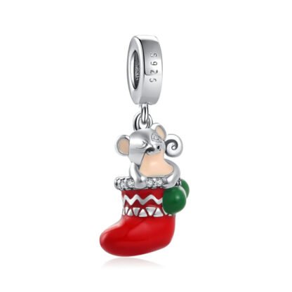 Christmas Red Sock Sleeping Koala Charm