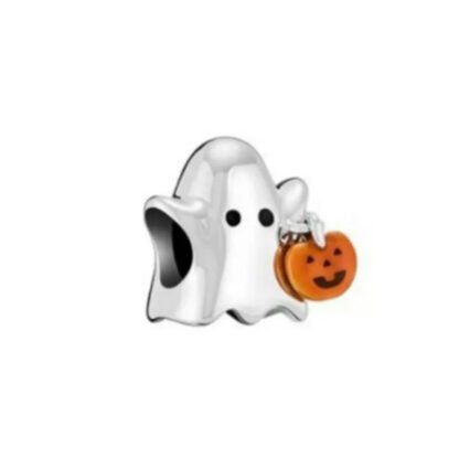 Ghost on Halloween Day Pumpkin Charm