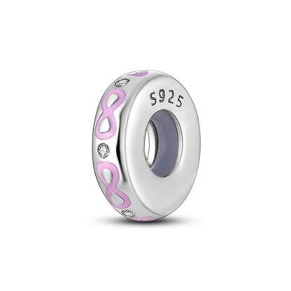 Pink Infinity Symbols Charm