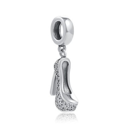 Silver Classy Heel Shoe Charm