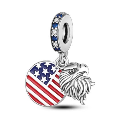 American Symbol Eagle Head Charm