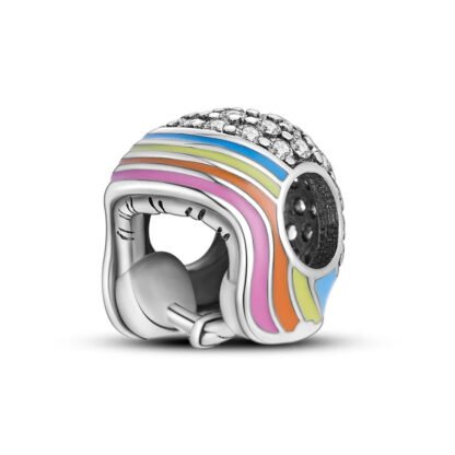 Rainbow Headwear Helmet Charm