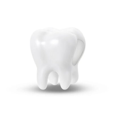 Clean White Tooth Charm