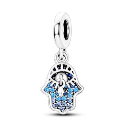 Blue Gems Hamsa Hand Charm