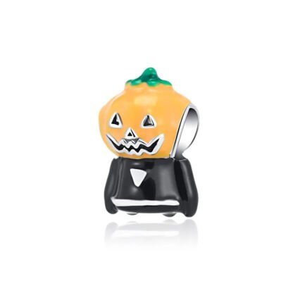 Pumpkin Head Black Cloak Charm