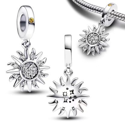 Solar Silver Sun Charm - Image 2