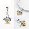Astronomical Sparkly Moon Sun Star Charm - Image 3