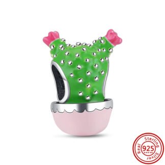 Cute Cactus Pink Pot Charm