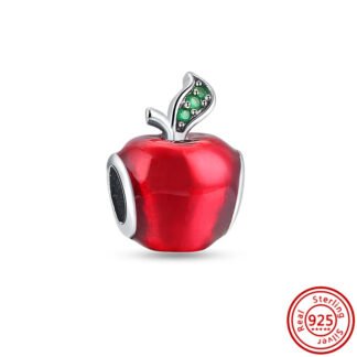 Glossy Red Apple Charm