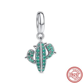 Green Thorny Cactus Charm