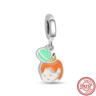 Ginger Girl Green & Frog Charm