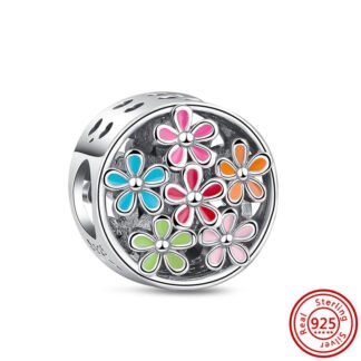 Y2K Colorful Flowers Charm