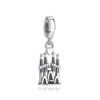 Silver Grand Tower Charm