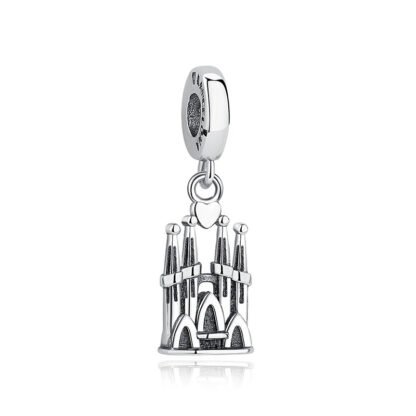 Silver Grand Tower Charm