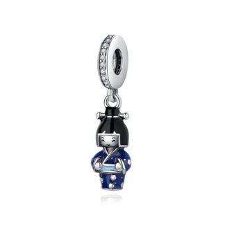 Japanese Girl Blue Kimono Charm