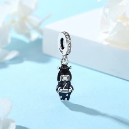 Japanese Girl Blue Kimono Charm - Image 3