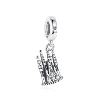 Silver Grand Tower Building Castle Charm