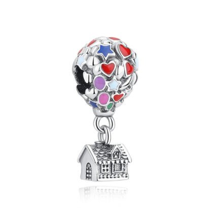 Colorful Shapes Hot Air Balloon Up House Charm