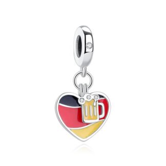 German Heart Beer Drink Charm