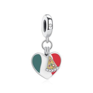 Italian Heart Pizza Charm