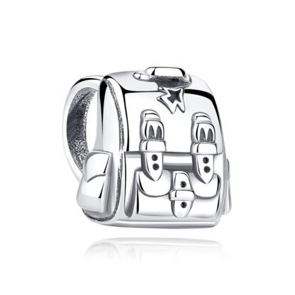 Silver Detailed Backpack Charm