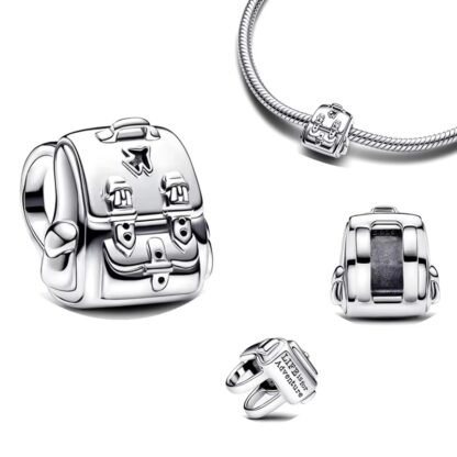 Silver Detailed Backpack Charm - Image 2