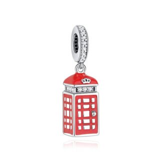 UK Iconic Red Telephone Box Charm