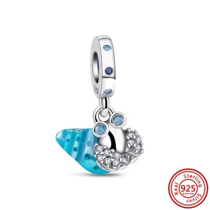 Ocean Blue Shell Charm