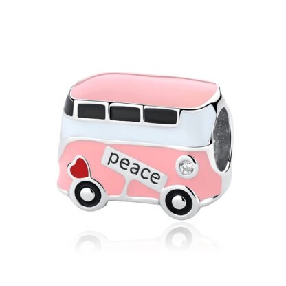 Pink Van of Peace Charm