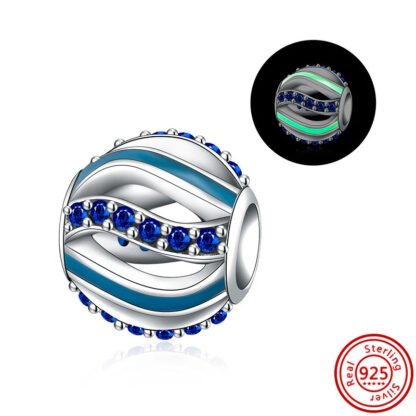 Glow in the Dark Hollowed Bead Charm