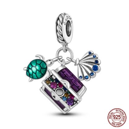 Oceanic Treasure Shell Turtle Charm
