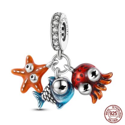 Aquatic Quirky Funky Animal Starfish Octopus Charm