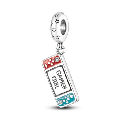 Gamer Girl Gaming Handheld Device Charm