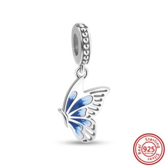 Blue Wing Small Butterfly Charm