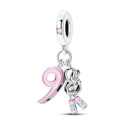 Pink Whistle Jump Rope Charm