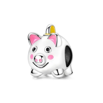 Blank Stare Piggy Bank Charm