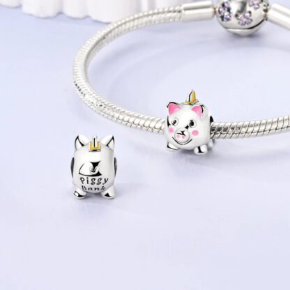 Blank Stare Piggy Bank Charm - Image 2