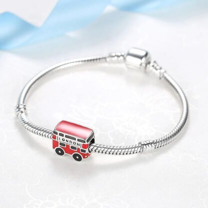 London Mini Red Bus Charm - Image 3