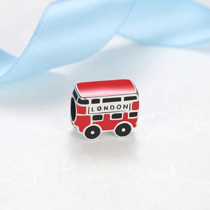 London Mini Red Bus Charm - Image 2