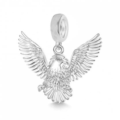 Silver Flying Eagle Wingspan Charm