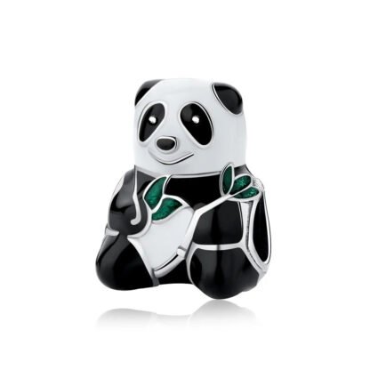 Friendly Panda Eating Charm