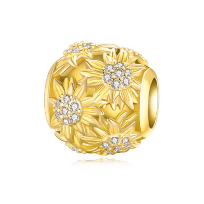 Gold Daisies Flower Field Charm