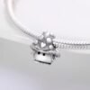 Silver Mushroom Monster Charm - Image 2