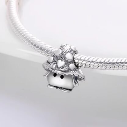 Silver Mushroom Monster Charm - Image 2