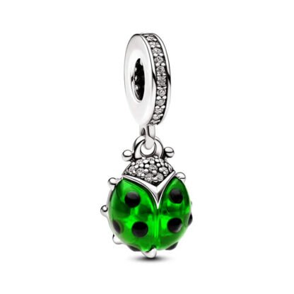 Alien Neon Green Ladybug Charm