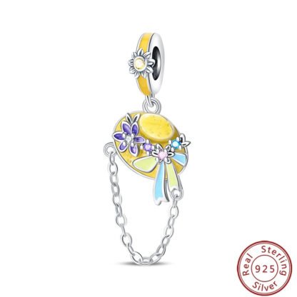 Ornate Yellow Hat Charm