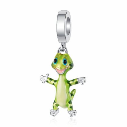 Green Gecko Charm