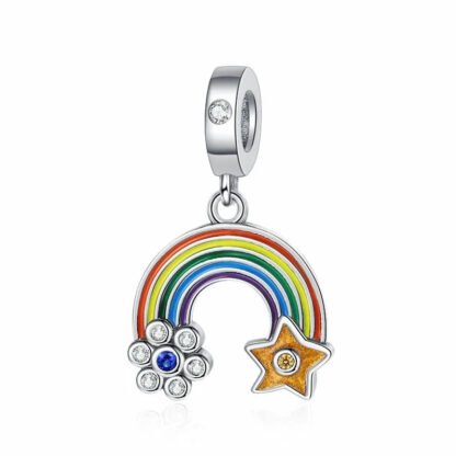 Flower Star Ending Rainbow Charm