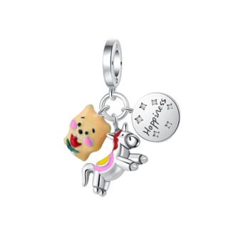Silver Pony Creature Happiness Charm