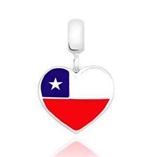 Silver Heart Chile Love Country Charm